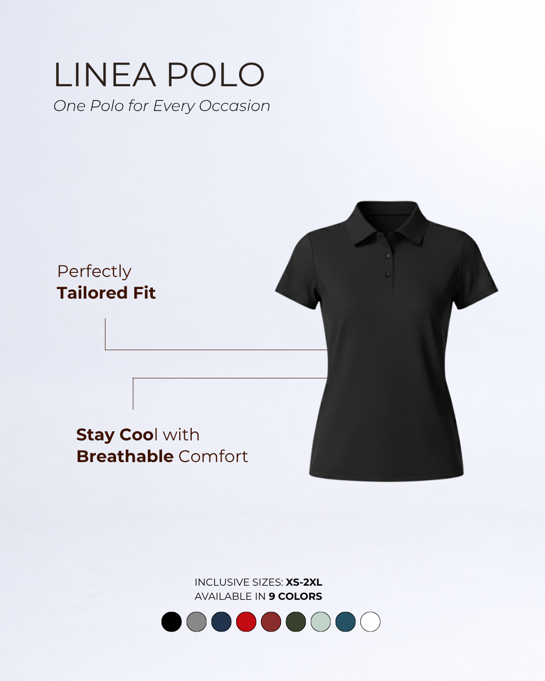 Hershape All day Wear Bundle | Linea Polo + Bare East T-Shirt