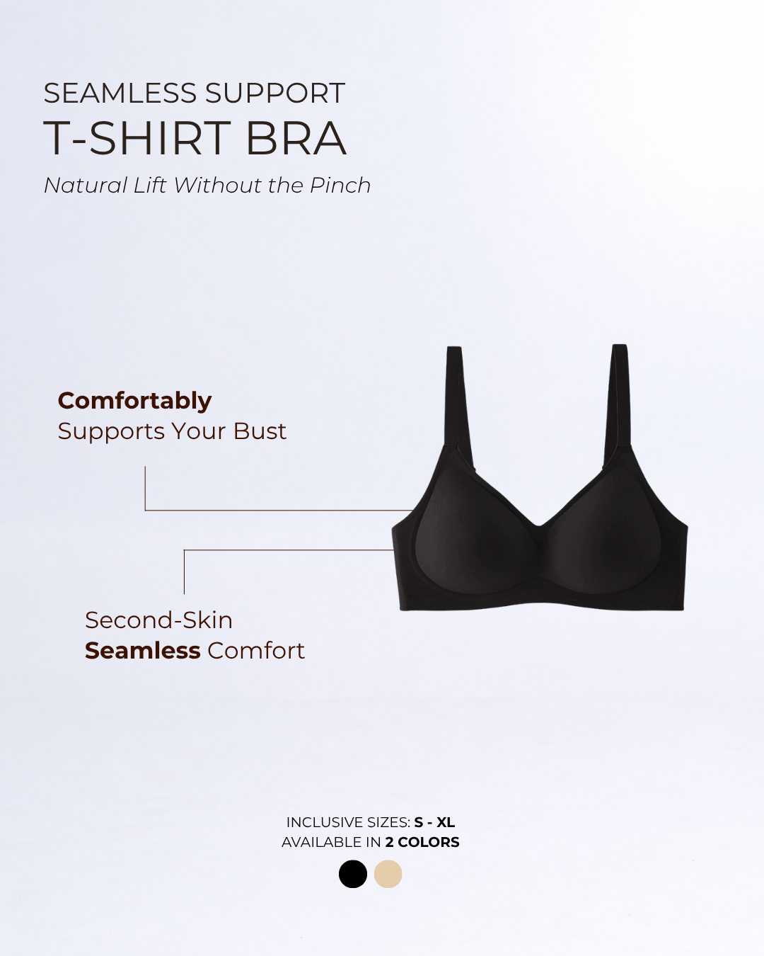 Hershape | Seamless Support T-Shirt Bra