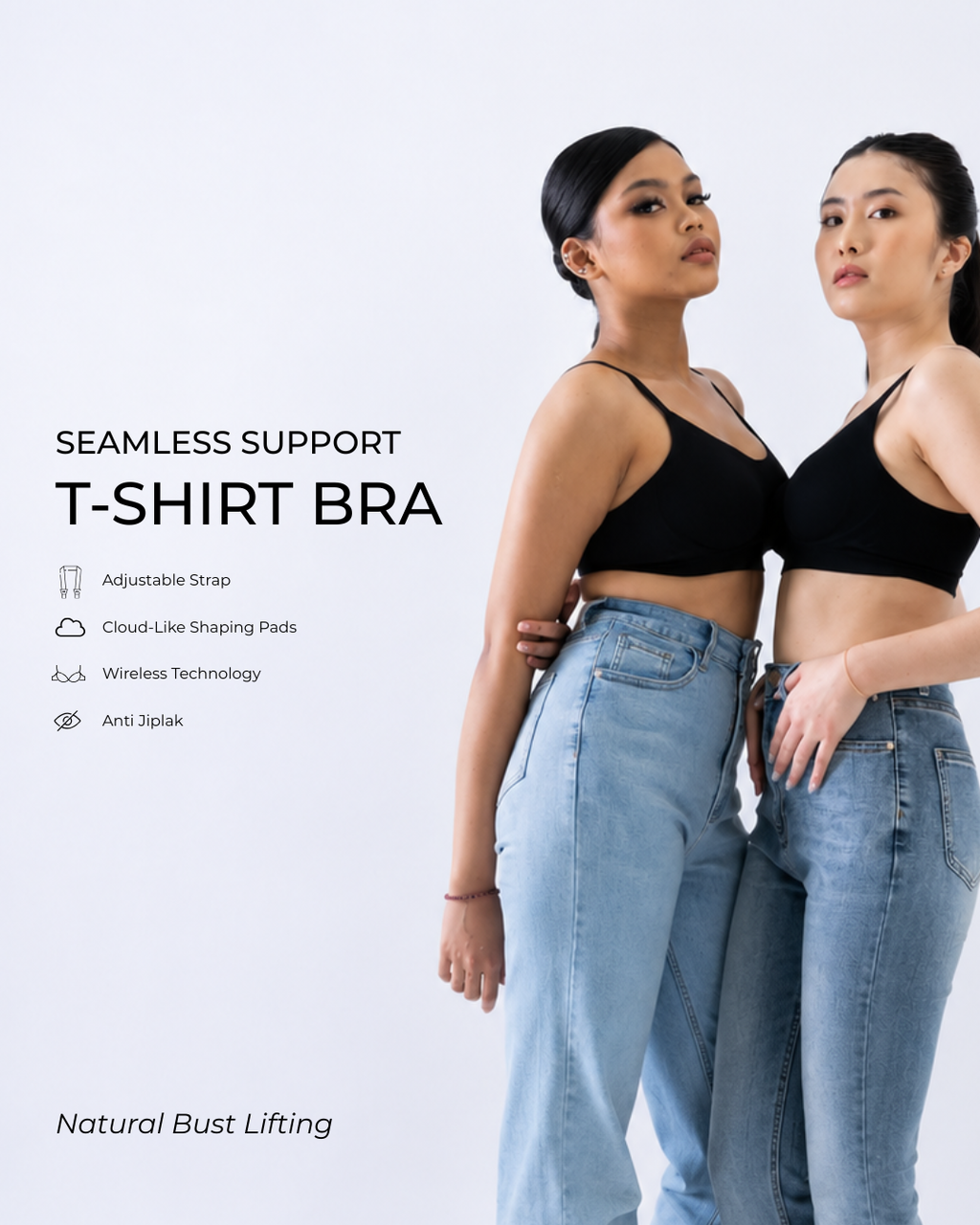Hershape | Bra T-shirt [bundle-2 Pcs]